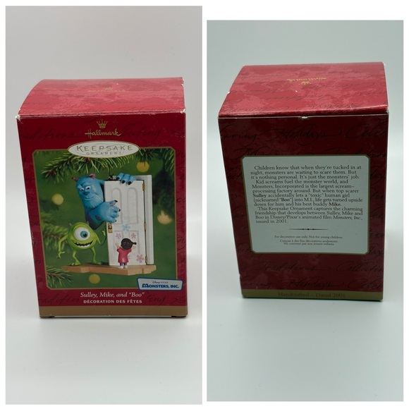 VTG HALLMARK 2001 Sully, Mike and “Boo” Disney Pixar Monsters Inc. in Box - Picture 5 of 15